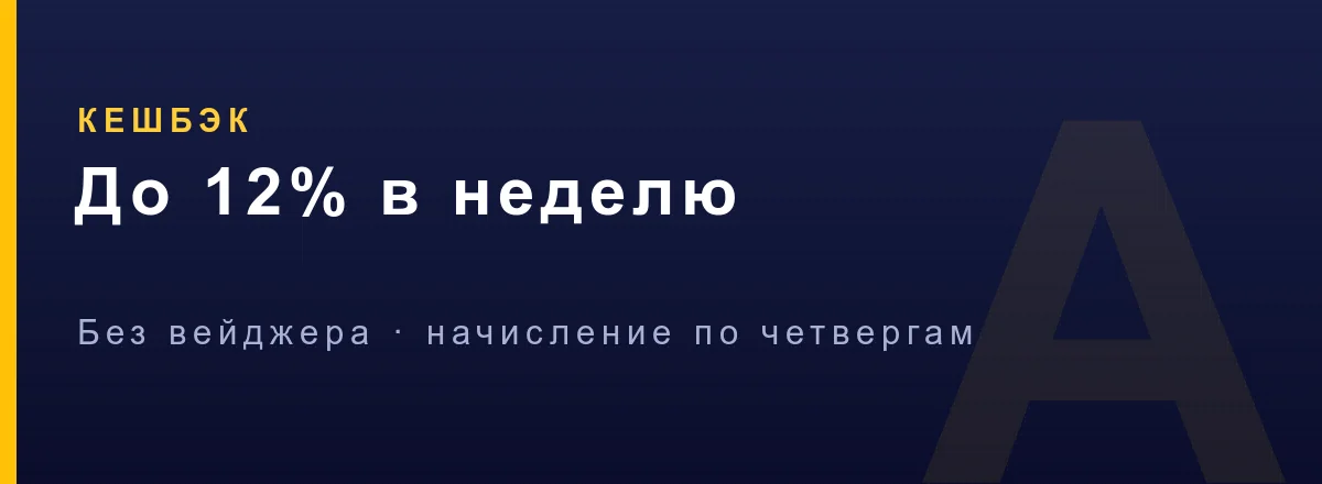 Еженедельный кешбэк Азино Мобайл до 12 процентов